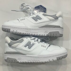 New Balance White and Gray Athletic Shoes